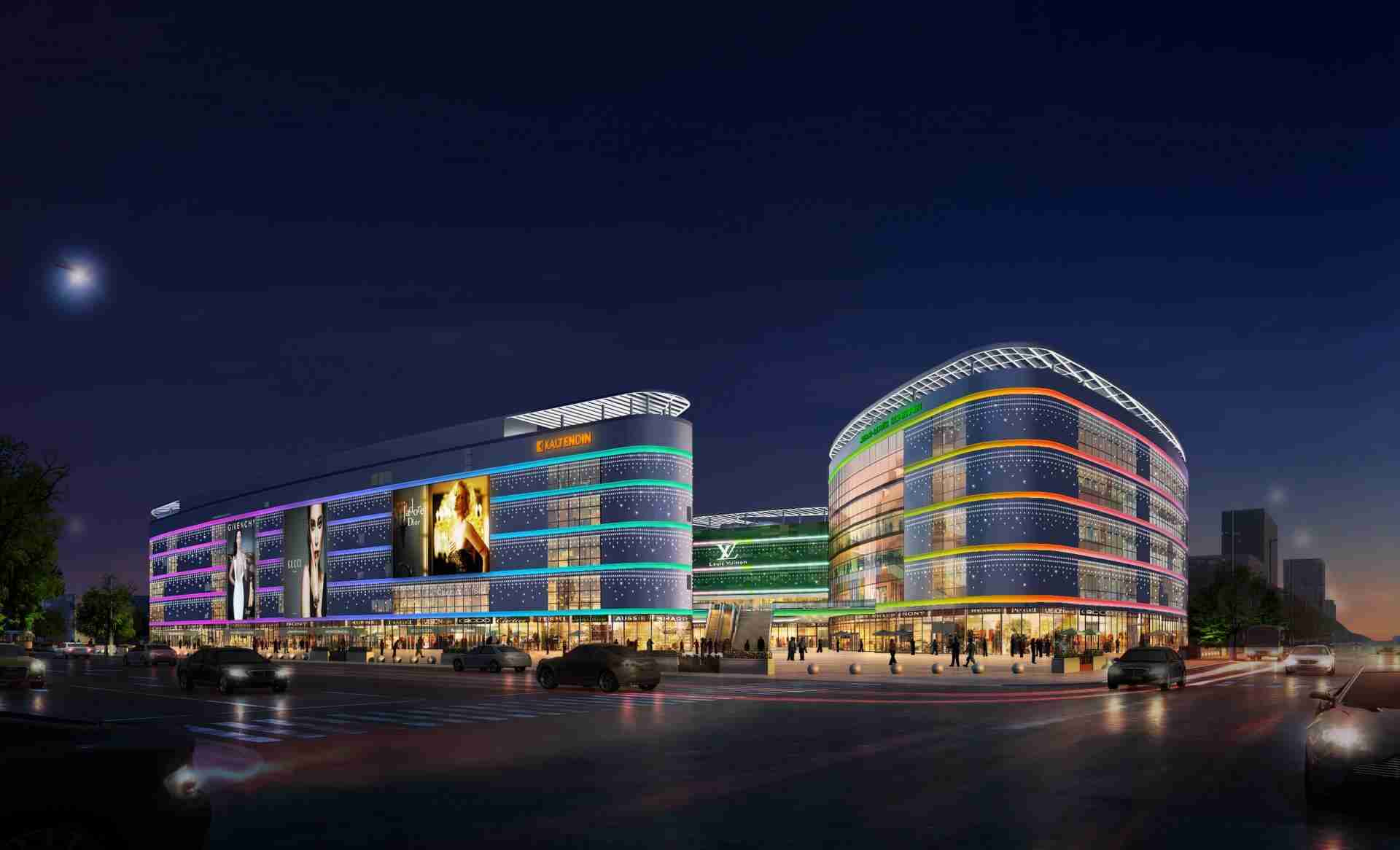 海口日月廣場泛光照明工程